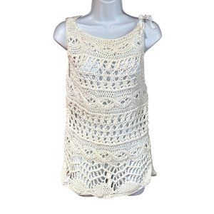 Anne Klein Crochet Blouse Womens - Large